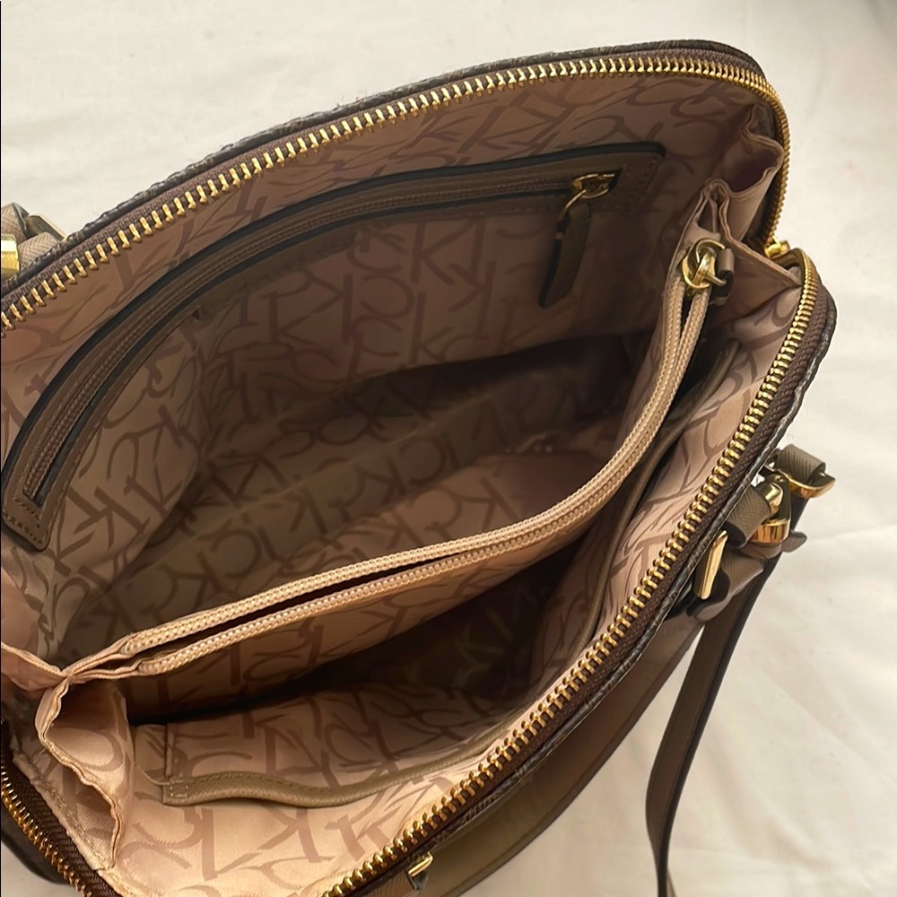 Calvin Klein Monogram Dome Purse - Picture 2 of 11